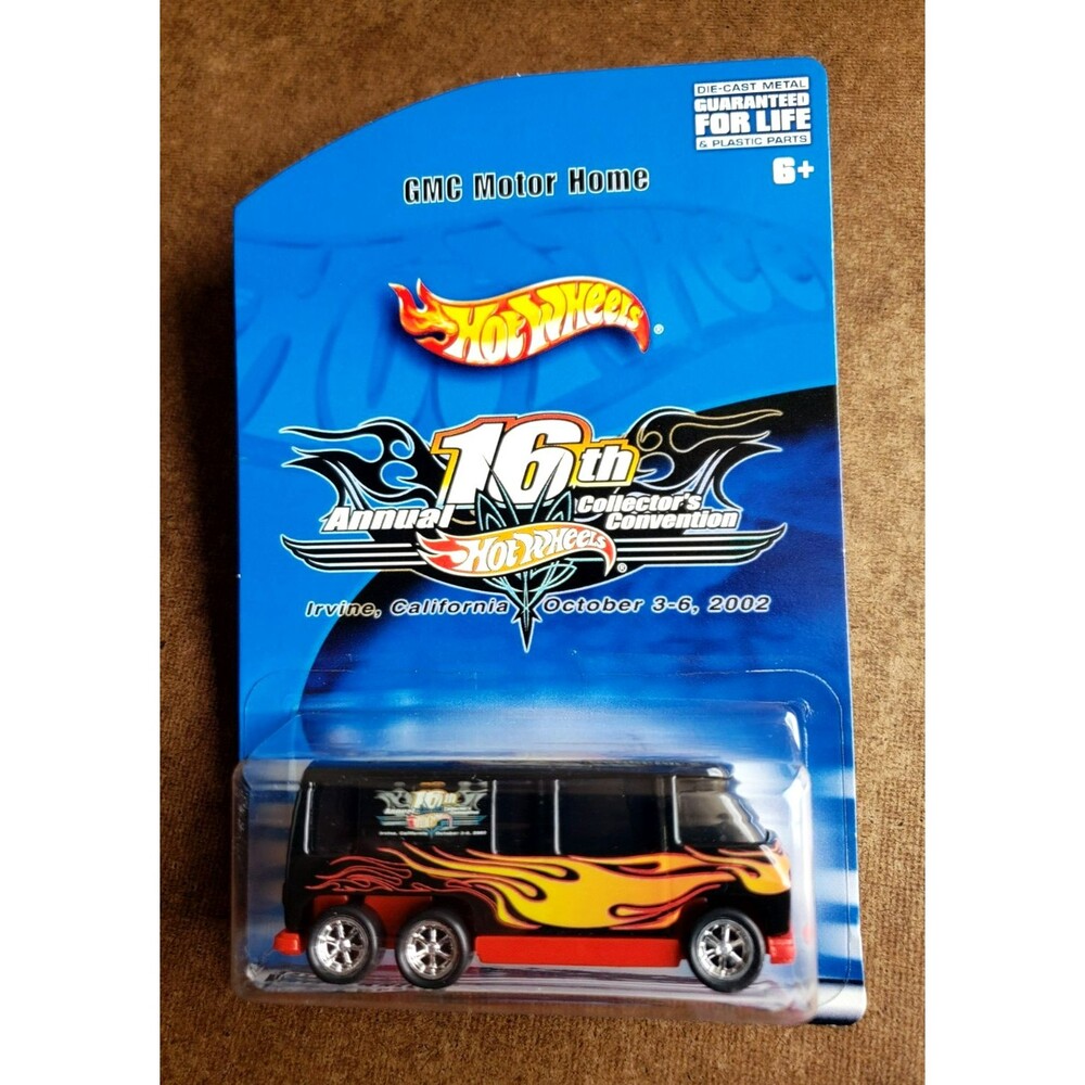 2002 Hot Wheels GMC MOTORHOME GLOSSY Black 16Th ANNUAL COLLECTORS CONVENTION PC6